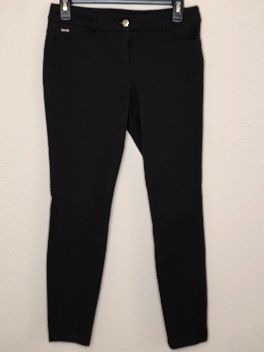 White House Black Market Black Skinny Leg Stretch Pants, Size 2R